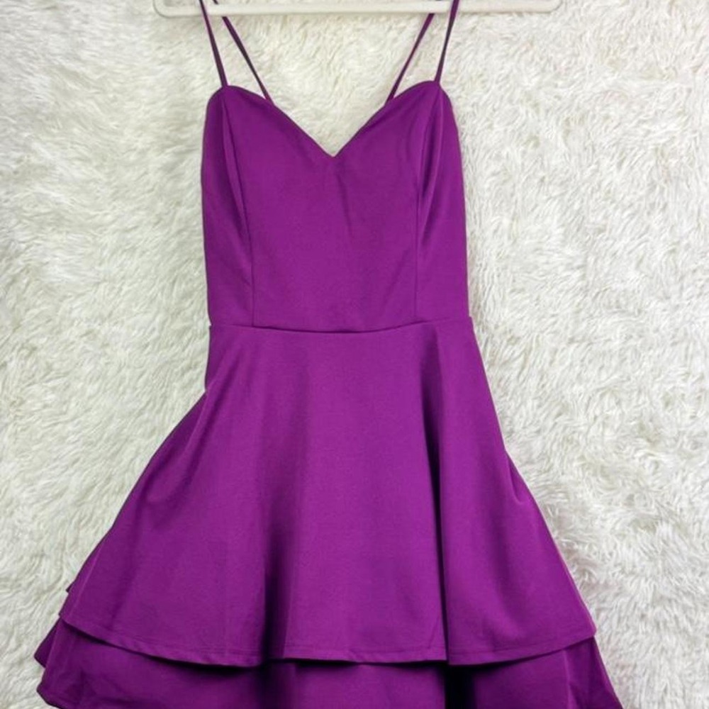City Studio Purple Party Dress – Size Juniors 13/14 – NWT
